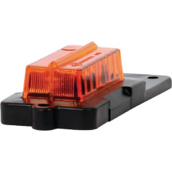 Žymeklis 12/24V stačiakampis, gintarinis, užsukamas, 137x30x49mm, Waś 1400698120