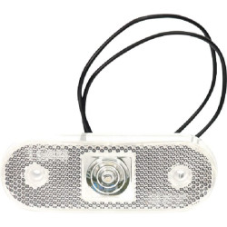 Žymeklis LED, stačiakampis, 12/24V, skaidrus, užsukamas, 113x63mm, Waś 1400690530