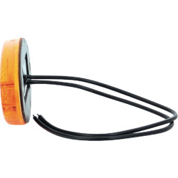 Žymeklis LED, ovalus, 12/24V, gintaras, užsukamas, 102x46mm, Waś 1400300308P