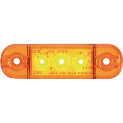 Žymeklis LED, stačiakampis, 12/24V, gintaras, užsukamas, 84x24mm, 3 šviesos diodai, Waś 1400300708