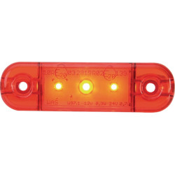 Žymeklis LED, stačiakampis, 12/24V, raudonas, užsukamas, 84x24mm, 3 šviesos diodai, Waś 1400300709