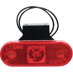 Žymeklis LED, stačiakampis, 12/24V, raudonas, užsukamas, 113x63mm, Waś 1400690533