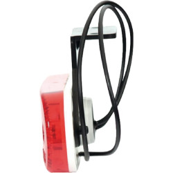 Žymeklis LED, stačiakampis, 12/24V, raudonas, užsukamas, 113x63mm, Waś 1400690533