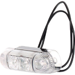 Žymeklis LED, stačiakampis, 12/24V, baltas, užsukamas, 84x24x25mm, Waś 1400690800