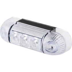 Žymeklis LED, stačiakampis, 12/24V, skaidrus, užsukamas, 84x24x25mm, 3 šviesos diodai, Waś 1400300121