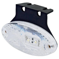 Žymeklis LED, ovalus, 12/24V, skaidrus, užsukamas, 102x46mm, Waś 1400300309Z
