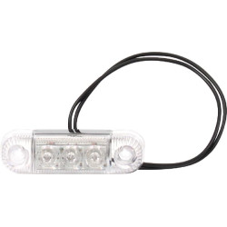 Žymeklis LED, stačiakampis, 12/24V, skaidrus, užsukamas, 84x25x24mm, Waś 1400690810