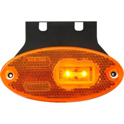 Žymeklis LED, ovalus, 12/24V, gintaras, užsukamas, 102x46mm, Waś 1400300308Z