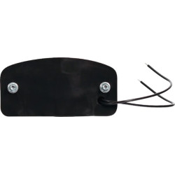 Valstybinio numerio apšvietimas LED, stačiakampis, 12/24V, skaidrus, užsukamas, 109x55x61mm, Waś 1400300453