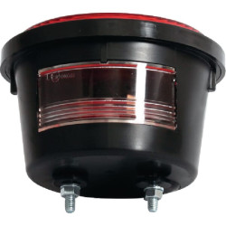 Galinis žibintas LH apvalus, 12/24V, gintaras/raudonas, užsukamas, Ø 132mm, Waś 1400681100