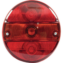 Galinis dešinys apvalus žibintas, 12/24V, gintarinis/raudonas, užsukamas, Ø 142mm, Waś 1400681210