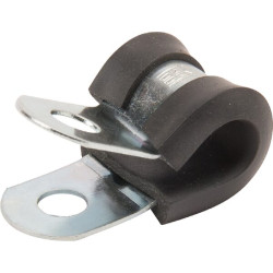 Vamzdžio spaustukas 8mm, metalinis su guminiu įdėklu SMSL08