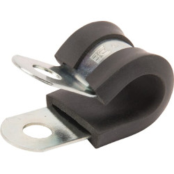 Vamzdžio spaustukas 10mm, metalinis su guminiu įdėklu SMSL10