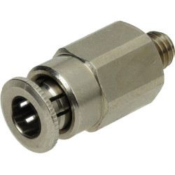 Įstumiama jungtis Ø 6 mm tiesi, išorinis sriegis M6x1 Kramp CLSG6MK61