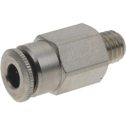 Įstumiama jungtis Ø 4 mm tiesi, išorinis sriegis M6x1 Kramp CLSG4MK61