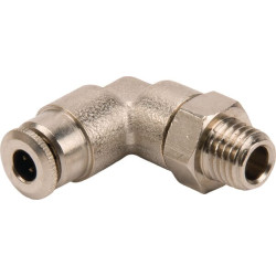 Įstumiama jungtis Ø 4 mm 90° pasukama, išorinis sriegis M8x1 Kramp CLWSS4MK81