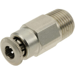 Įstumiama jungtis Ø 4 mm tiesi, išorinis sriegis 1/8" Kramp CLSG4RK18