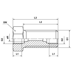 Mova be veržlės įvorės / movos CLSVAM14IM10