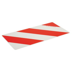 Kairysis raudonai baltas įspėjamasis ženklas WB50377