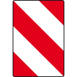Dešinysis įspėjamasis ženklas 423x282 mm WB50366