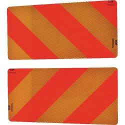 Pavojaus ženklų rinkinys iš 2x aliuminio 562x282x2mm WB5642822IT