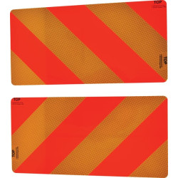 Pavojaus ženklų rinkinys iš 2x aliuminio 562x282x2mm WB5642822IT