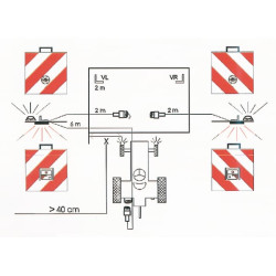 Žymeklių lenta su lempa Geka R1130BLR