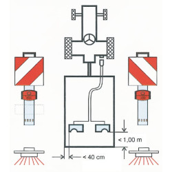 Įspėjamasis ženklas su pagrindu AL182