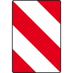 Lipdukas transporto priemonės pavojaus žymeklis dešinėje 282x423mm WB50066
