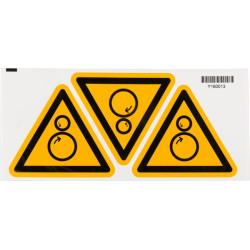 Besisukantis lipdukas saugos ženklas WB223499