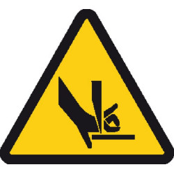 Įspėjimo lipdukas 100 mm ranka 3x WB256680