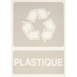 Lipdukas papildomos informacijos ženklas, perdirbamas plastikas: Plastique 210x297mm Brady WB251294FR
