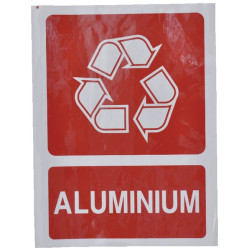 Lipdukas papildomos informacijos ženklas, perdirbamas aliuminis: Aliuminis 210x297mm Brady WB251297