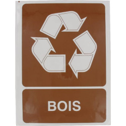 Lipdukas papildomos informacijos ženklas, perdirbantis medieną: Bois 210x297mm Brady WB251296FR