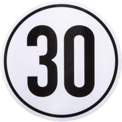 Lipdukas transporto priemonės greičio apribojimas: 30km/h Ø200mm BF30