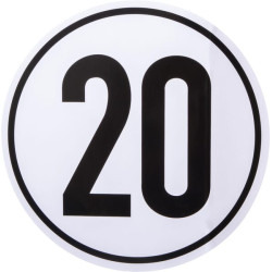 Lipdukas transporto priemonės greičio apribojimas: 20km/h Ø200mm BF20