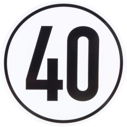 Lipdukas transporto priemonės greičio apribojimas: 40km/h Ø200mm BF40