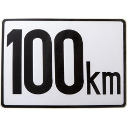 Transporto priemonės greičio ženklas plastikinis BF111A