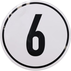 Lipdukas transporto priemonės greičio apribojimas: 6km/h Ø200mm BF6