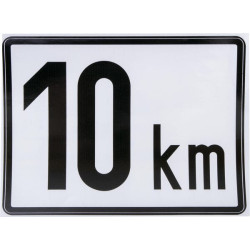 Transporto priemonės greičio ženklas plastikinis BF10A