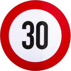 Lipdukas draudžiamojo ženklo greičio apribojimas: 30km/h BF30S