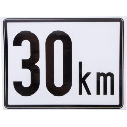 Transporto priemonės greičio ženklas plastikinis BF30A