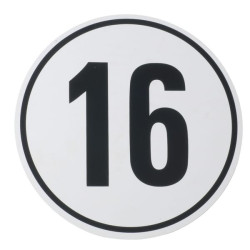 Lipdukas transporto priemonės greičio apribojimas: 16km/h Ø200mm BF16