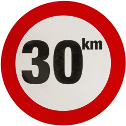 Lipdukas draudžiamojo ženklo greičio apribojimas: 30km/h WB3001