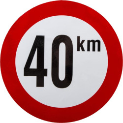 Lipdukas draudžiamojo ženklo greičio apribojimas: 40km/h Ø210mm Mazon WB69107