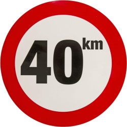 Lipdukas draudžiamojo ženklo greičio apribojimas: 40km/h WB4001