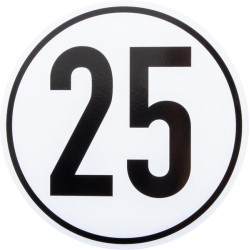 Ženklas 25 km Vokiškas tipas BL25