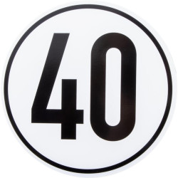 Automobilio greičio ženklas metalinis BL40