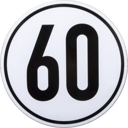 Automobilio greičio ženklas metalinis BL60