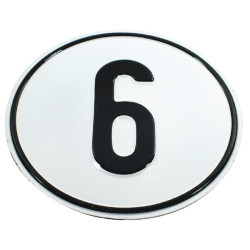 Ženklas 6 km Vokiškas tipas BL6